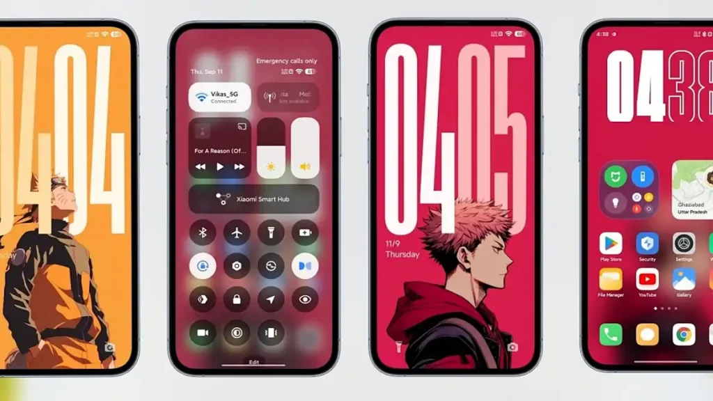 Экран блокировки и главный экран в HyperOS 3.0